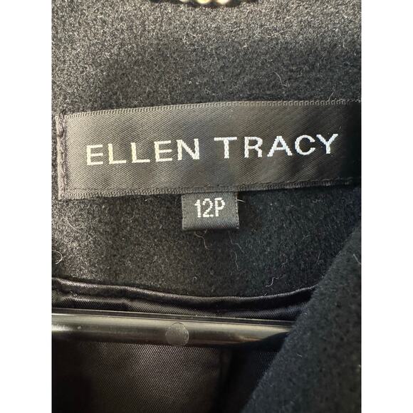 Ellen Tracy Wool Blend Coat Size 12P - Picture 6 of 7